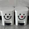 New Smile Clown Trash Can: Large Capacity Foot Pedal Bin with Lid, Stylish Design for Home, Bedroom, Living Room, and Kids' Room