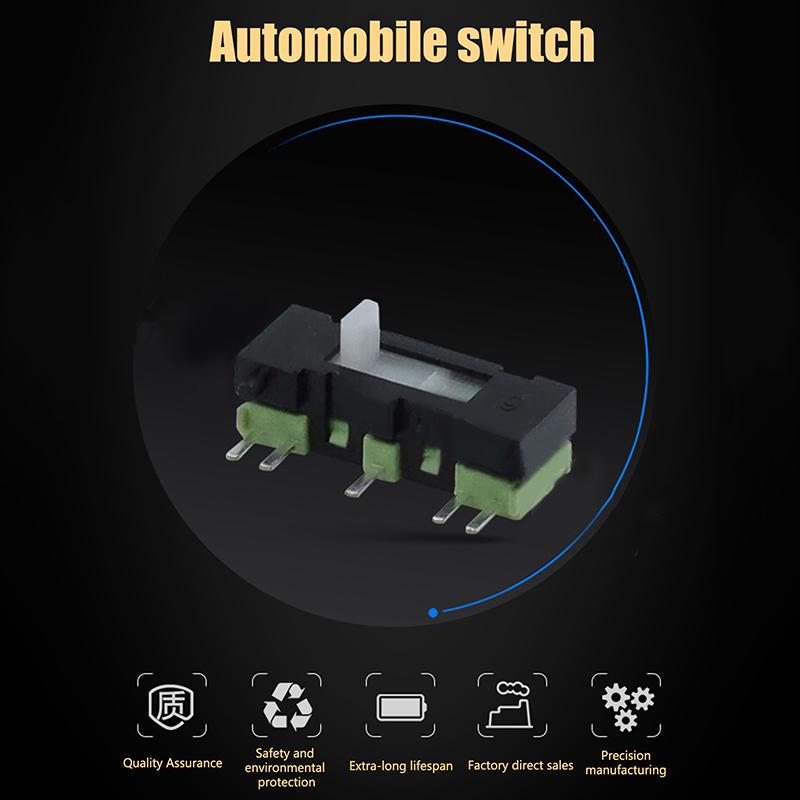 1 Pcs Slide Switch Micro-Power Toggle Switch 5 Feet Direct-Inserted Horizontal Sliding Miniature Reset Start Control Switch