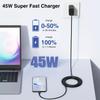 2Pack 45W For Samsung Super Fast Charger With Type C Cable 6.6ft For Galaxy S24 Ultra/S24+/S23/S23+/S22+/S22 Plus/S21/S20