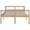 Senior Bed with Headboard 120 x 190 cm Solid Pine Wood