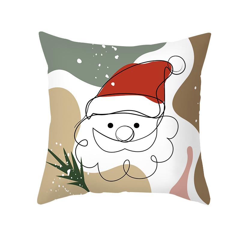 

Красная абстрактная рождественская серия, чехол для подушки с трансграничным Amazon, чехол для подушки с мультяшным принтом 40x40cm