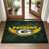 Green Bay Packers Design Kristall-Samt Teppich Weiche Dekorationsmatte für Schlafzimmer Eingang