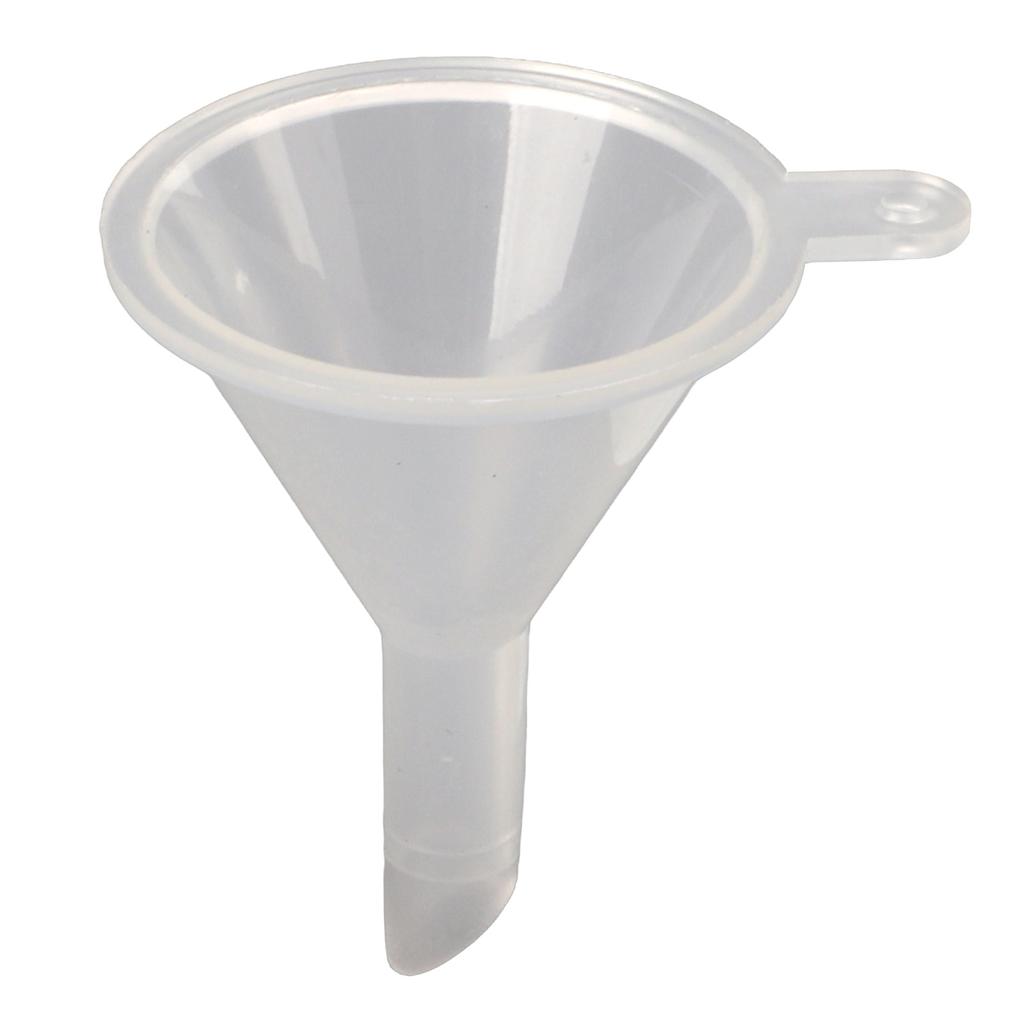 2pcs Plastic Mini Funnel Transparent Portable Multi Purpose for Perfumes Liquid Powder Essential Oils