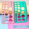 1 Set Nipple Measuring Ruler Double-sided Printing Soft Silicone Nipple Breast Pump Flange Ruler Home Use