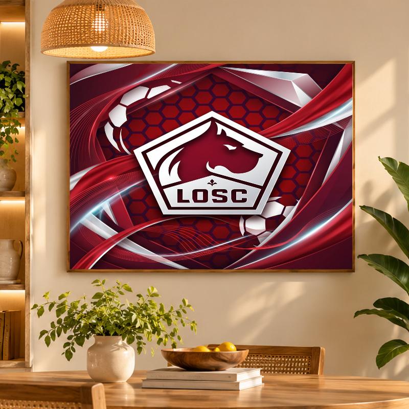 5D Diamond Painting LOSC Lille FC DIY Full Drill Diamond Art Kit Home Decoration