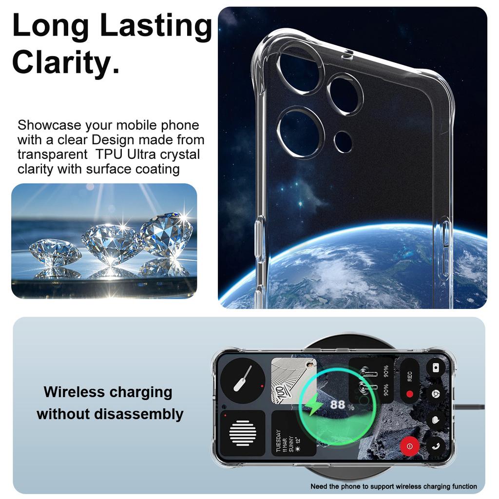 For Nothing Phone 3a Lite 5G Phone Case IMAK Shock-resistant Soft Case