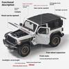 1/18 Scale Jeeps Wrangler Rubicon Alloy Metal Diecast Model Car Sound & Light Collecting Hobbies Toys Gifts for Firend Decoration Kids