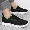 Men Sneakers Mesh Breathable Trendy Lace-Up Lightweight Black Walking Big Size Man Tenis Shoe Zapatillas Hombre