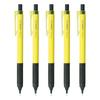 Tombow Mono Graph Lite Mechanical Pencil 0.5mm Neon Yellow 5-Pack, Fine Lead Drafting Pencil with High-Precision Eraser, SH-MGL53-5P