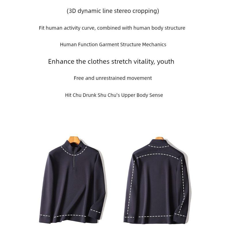 American Stand Collar Cashmere Bottoming Shirt Cattle Goods Coat Sweatshirt