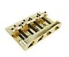 Guyker 4-String High Mass Bass Bridge GB403 Vintage CNC Machined Brass Saddle Tailpiece for Jazz Electric Bass Gold