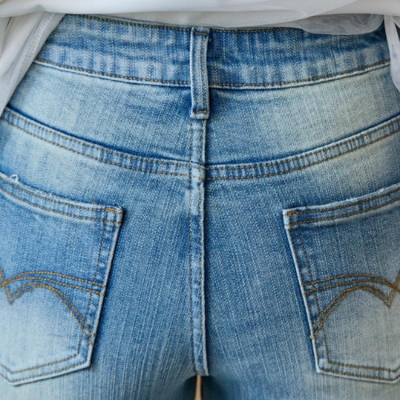 MAXZA Vintage Wash Stretch Bootcut Denim Pants Ze05ql001na