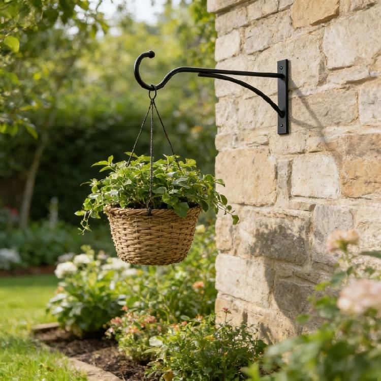 Portapiante Nero Tradizionale Per Uso Esterno Durevole Verniciato a Polvere Design Completa Vari Stili di Terrazza
