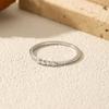 MODIAN Moissanite Rings 925 Silver Minimalist Lab Diamond Thin Ring Stackable Daily Wear Ring For Women Fine Jewelry