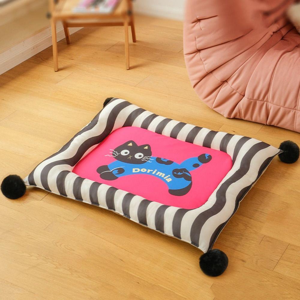 Breathable Pet Double-Sided Sleeping Mat Dopamine Cat House Mat Dog Sleep Nest  for Cats and Dogs