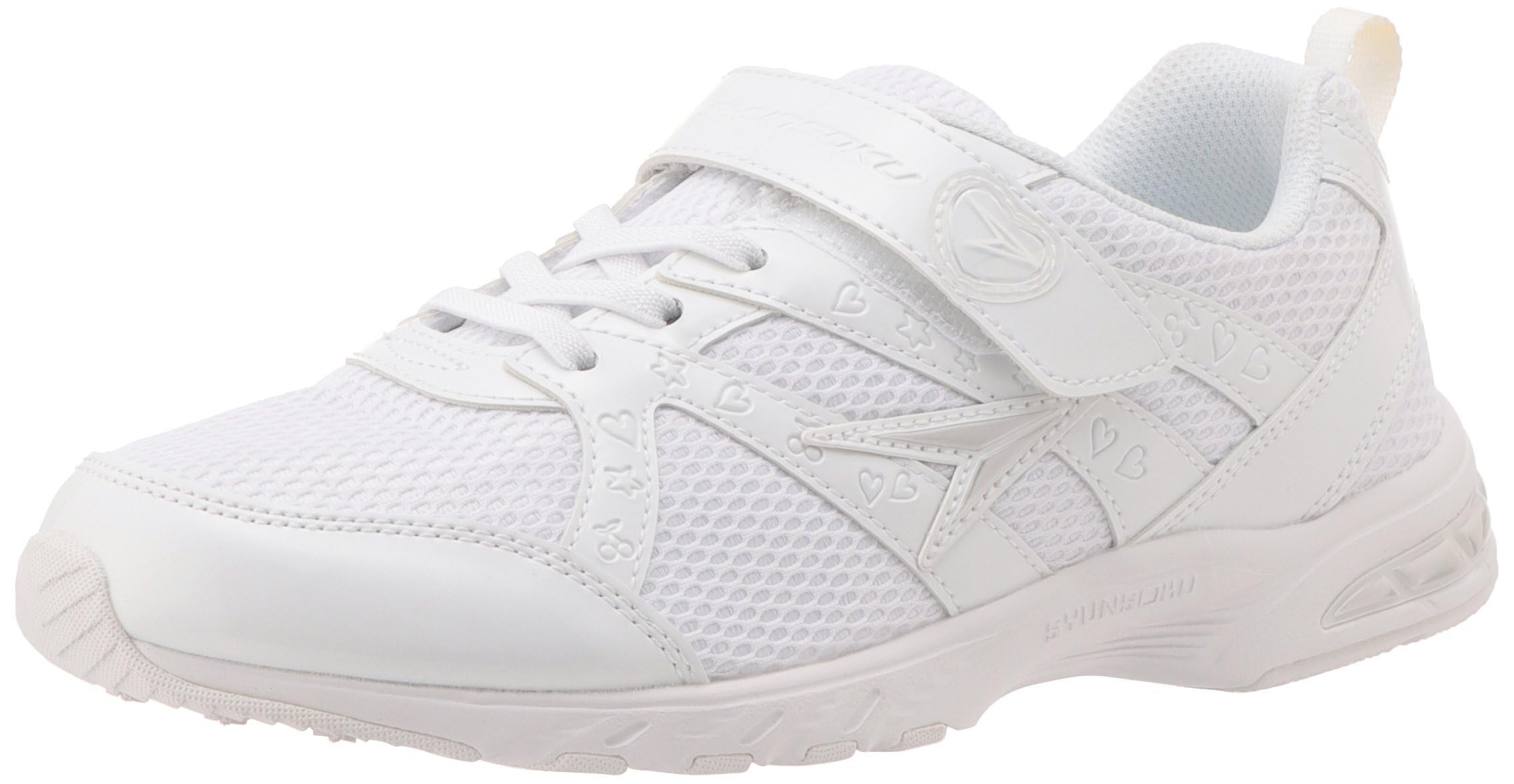

Sneakers Kids Girls White School Shoes Lightweight 2E LEJ 7870 4270 Color cm [Shunsoku] 19cm~24.5cm White/White_Current 21.5