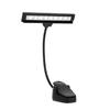 Portable Flexible 9 LEDs Clip On Music Stand Light Bedroom Reading Desk Lamp