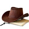 Western cowboy hat for summer, unisex, sun protection, American-style, wide brim, suitable for seaside, grasslands, Xinjiang, Sichuan, and Tibet
