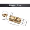 Fielect 5 Stück 3mm bis 3mm Innendurchmesser Drehbar Universell Lenkwellen Gelenkwellenkupplung L13 x D7