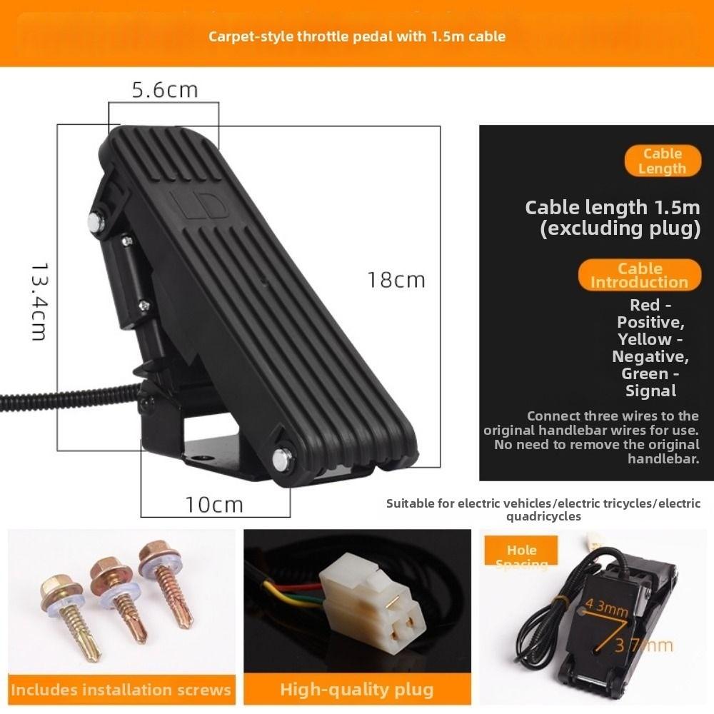 Pedale Acceleratoratore Acceleratore Elettrico a Piede per Veicolo Elettrico