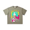 260 GSM Double Yarn 32 Count 100% Cotton Cyberpunk Edgerunners V5 Rebecca Print Unisex Heavy Cotton T Shirt