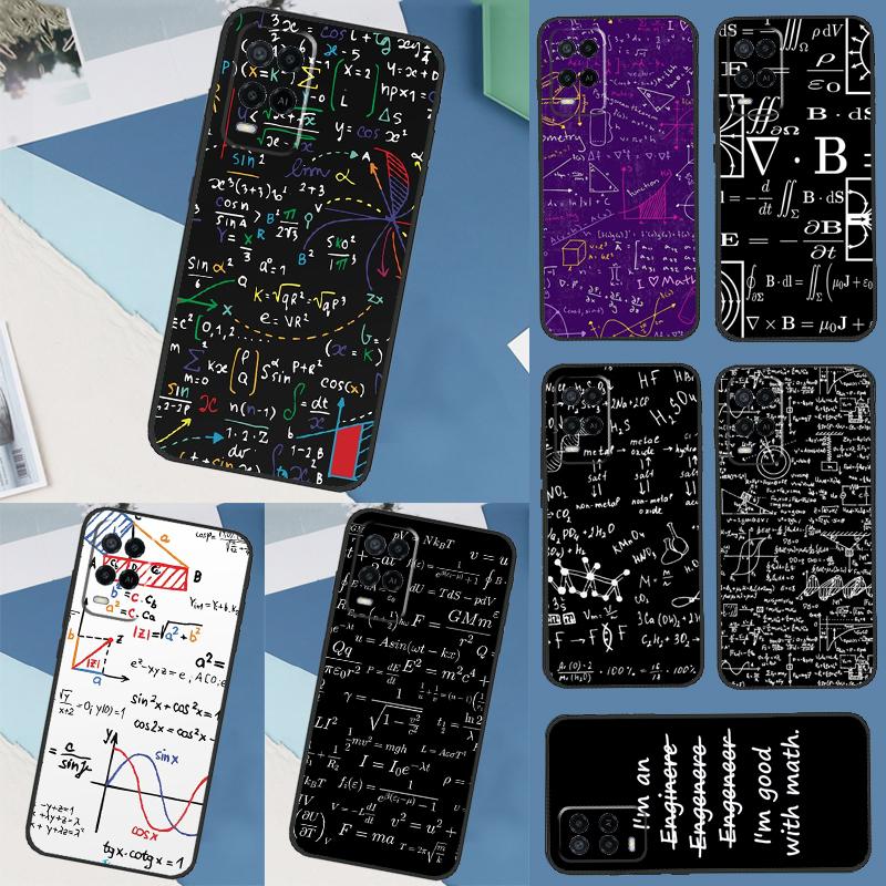 Physics Science Maths Formula Case For OPPO A17 A77 A57 A54 A53 S A31 A5 A9 A15 A52 A72 A91 A93 A74 A94 A16 A76 A96 Cover