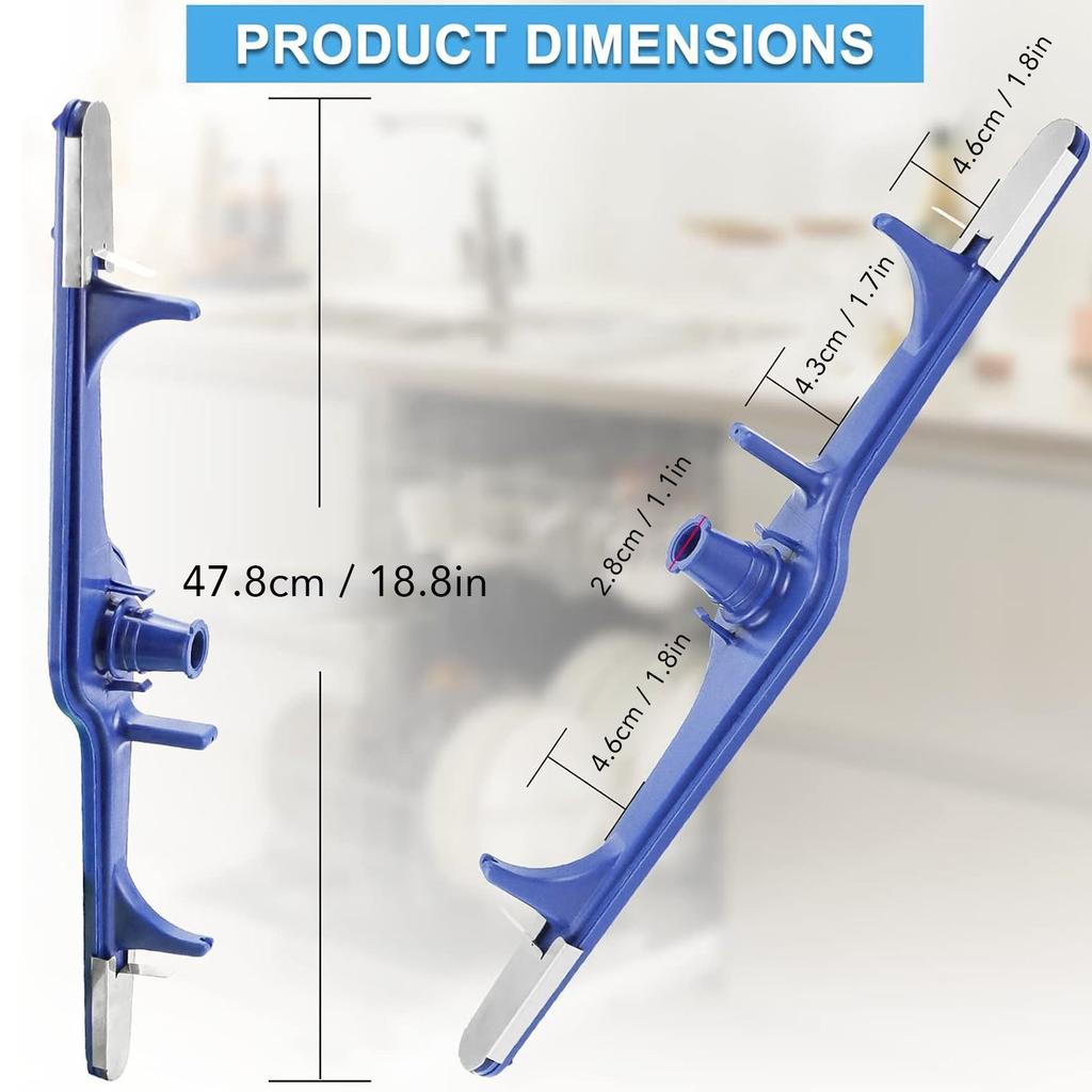 Dishwasher Spray Arm Replacement for EAP12585623 AH1524955 ABS Aluminum Dishwasher Lower Spray Arm 5304517203