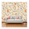 3D-Wandtapete im europäischen Stil, Vintage, alt, warm, Blumenhintergrund, Tapete für Schlafzimmer, Wandgemälde