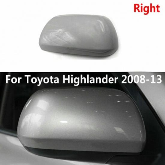 Car Right Side Rearview Mirror Cap Cover FOR Toyota Highlander 2008-2013 Silver