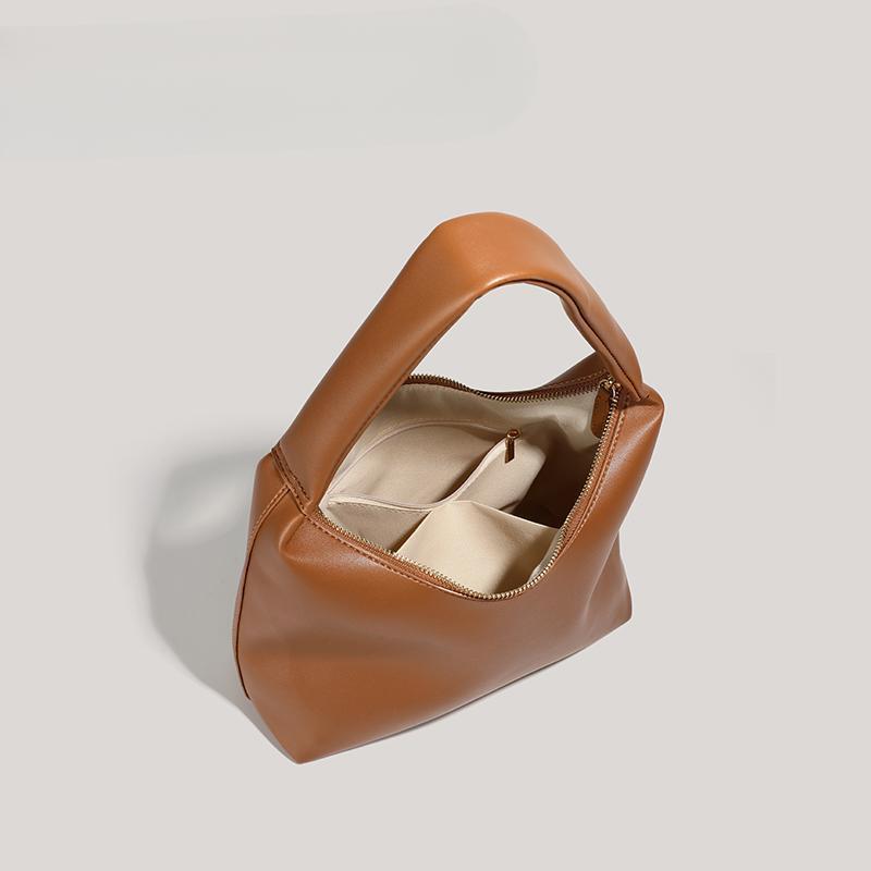 Milk Tea Bag Women Commuting One-shoulder Underarm Bag Summer Retro Fashion Tote Bag