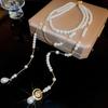 French Vintage Baroque Pearl Necklace Summer Niche Premium Sense Clavicle Chain Light Luxury Versatile Necklace Women