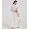 Women's Fashion Summer Spring Flower Pattern Print 1/2 Sleeves V-Neck Loose Waistline Casual Dresses