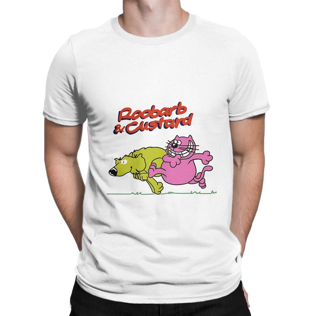 Roobarb And Ccustard Painitng Funny Graphic 100 Cotton Tshirt Roobarb And Ccustard Tops Tees For Unisex