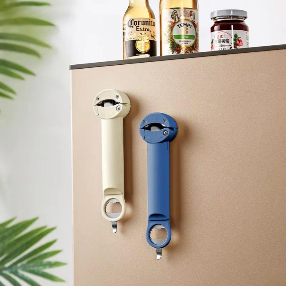 Verdickter Griff Magnetischer Dosenöffner Flaschenöffner Verstellbarer Schraubendreher Glasdeckelgreifer Für Senioren