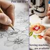 10/5Pcs Water Soluble Embroidery Stabilizer Self Adhesive Hand Embroidered Patterns Printable Paper Sewing DIY Accessories