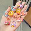 10 Stück/Set Mädchen Niedlich Cartoon Blume Kleine Elastische Haargummis Kinder Pferdeschwanz Haargummi Gummibänder Mode Haaraccessoires Set