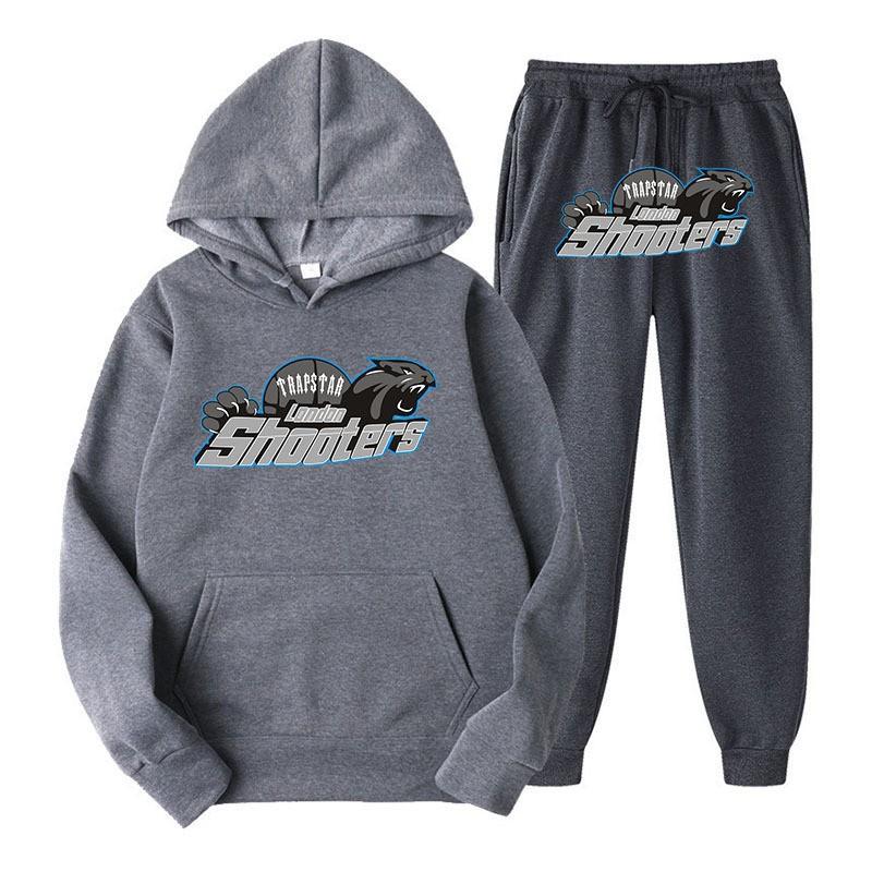 TRAPSTA Printed Sportswear Men's Two-piece Loose Hoodie Set, Sweatshirt Set, Sweatshirt Wholesale