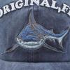 Unisex Baseball Cap Painted Letters Embroidered Shark Hat Washed Old Retro Design Cotton Casual