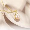 Lucky Bag Necklace Women'S Imitation Freshwater White Pearl Pendant Ins Wind Niche Light Luxury Versatile Design Collarbone Chain Quality