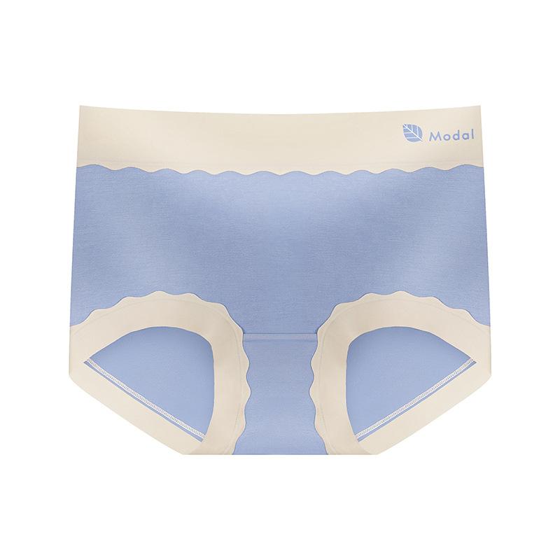 

Высокоэластичный модал с цветными блоками, бесшовные трусы с высокой талией, приподнимающие бедра, женское нижнее белье, благоприятное для кожи, дышащие, треугольные трусики XL