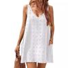 Women's Casual Summer Small Suspender Beach Cover Shirt V-neck Loose Vest Pocket
