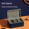 Deli AE205 Fingerprint Unlock PU Leather Safe Box