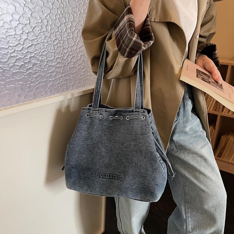 Denim Bag Women Commuter Tote Bag