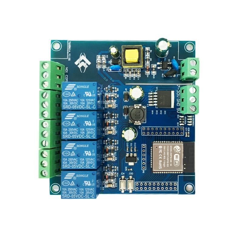 AC/DC Power ESP32 WiFi Bluetooth BLE Four-Channel Relay Module ESP32-WROOM Development Board