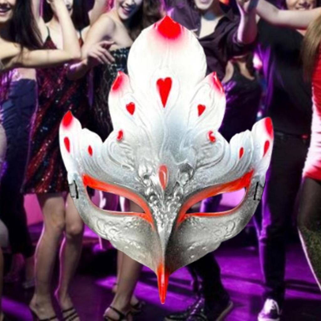 Mask Cosplay Nightclub Dressing Up Party Carnival Show with Straps Roles Play Costume