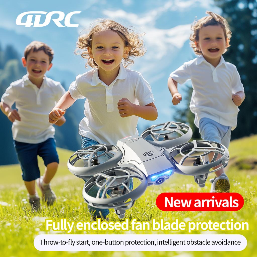 V8 New Mini Drone 4k Profession HD 1080P Wide Angle Camera WiFi FPV RC Dron Height Keep Drones Helicopter Kids Toys 4DRC