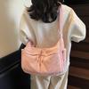 Large Capacity Corduroy Messenger Bag Women's Waterproof Casual Crossbody Bag Multi Pocket Workwear Style Single Shoulder Bag