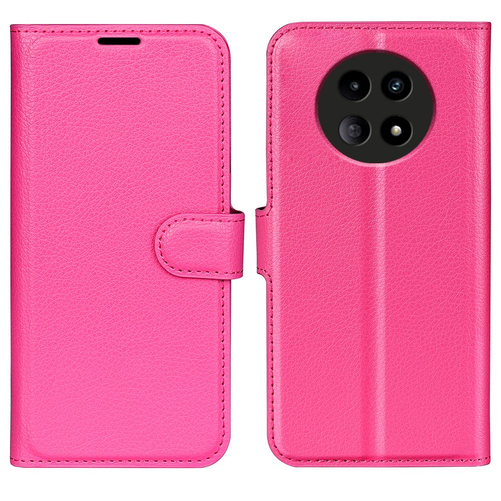 For Realme 12 5G Case Litchi Texture Wallet Cell Phone Cover with Magnetic Clasp