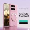 For Samsung Galaxy S26+ Phone Case with Rotating Kickstand Stress Relief Retro Leather Back Cover