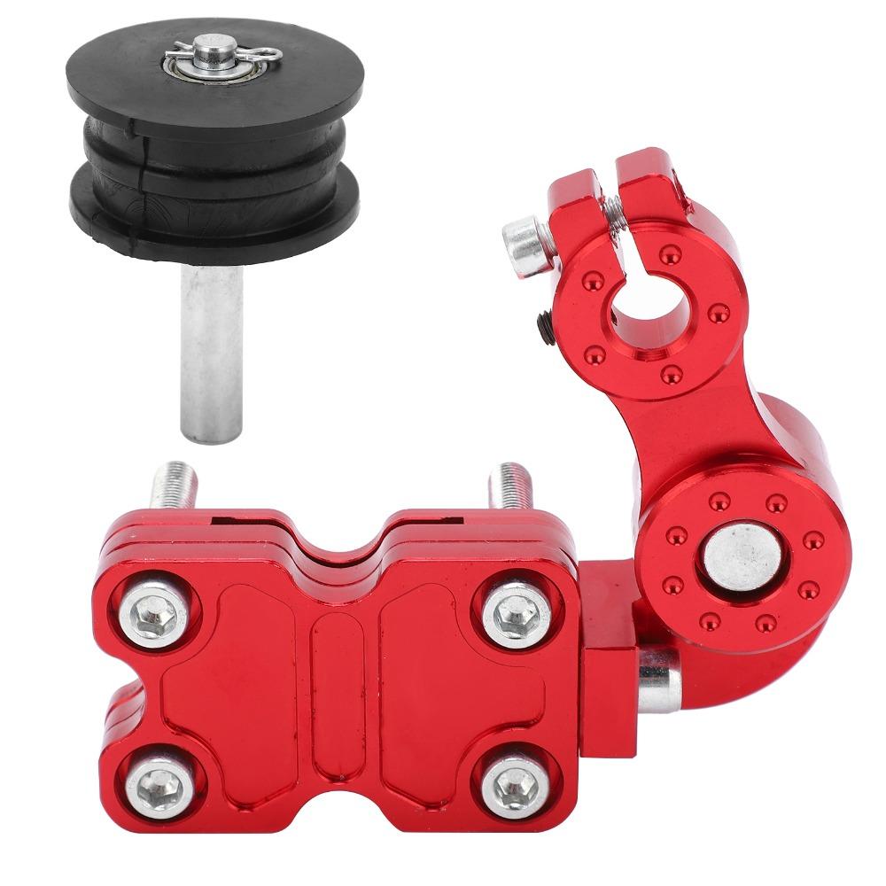 Rubber Guide Roller Motorcycle Chain Tensioner Automatic Chain Adjuster Bike DIY Modders